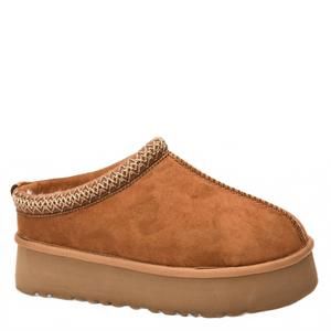 NEW CORKYS FOOTWEAR women's pillow talk slippers in tobacco faux suede
